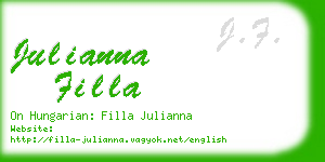 julianna filla business card